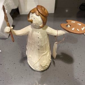 Flurryville Collection Aunt Artica the artist snowman